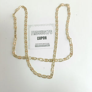 CADENA ORO COMBINADO 10 K 16,00 GRMS (SEMINUEVO)