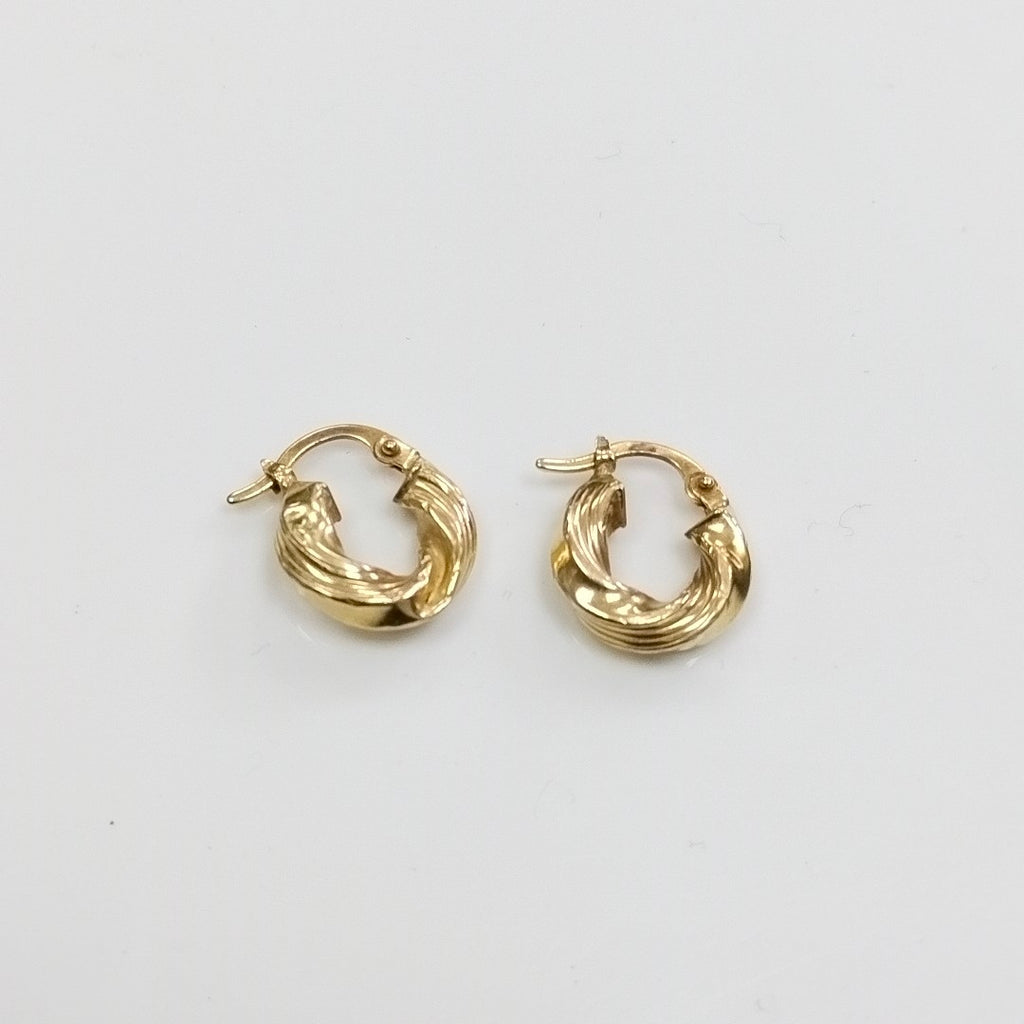 ARRACADAS PAR ORO 14 K 1.1 GRMS (SEMINUEVO)