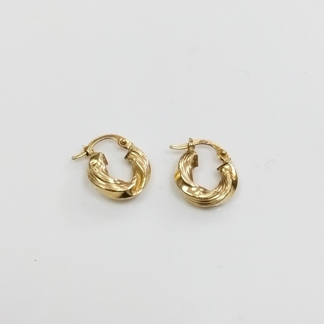 ARRACADAS PAR ORO 14 K 1.1 GRMS (SEMINUEVO)