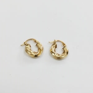 ARRACADAS PAR ORO 14 K 1.1 GRMS (SEMINUEVO)