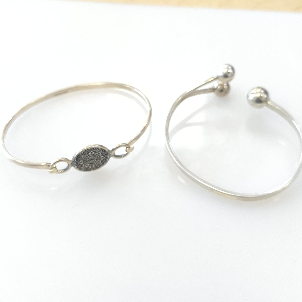 BRAZALETE,PULSERA RIGIDA PLATA 26,00 GRMS (SEMINUEVO)