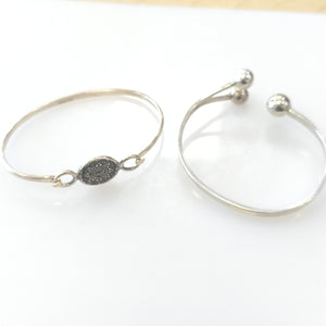 BRAZALETE,PULSERA RIGIDA PLATA 26,00 GRMS (SEMINUEVO)