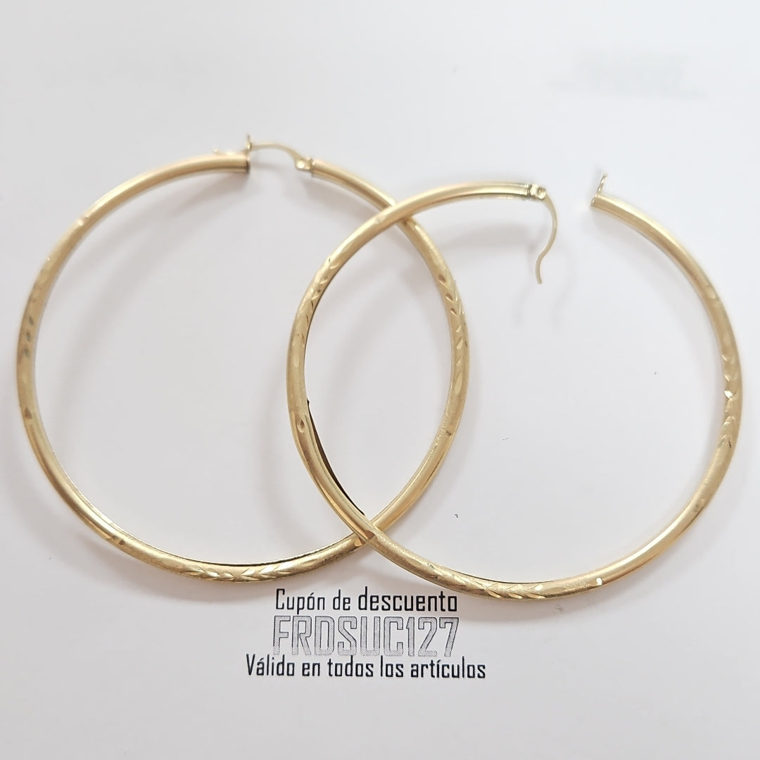 ARRACADAS PAR ORO 14 K 7,70 GRMS (SEMINUEVO)