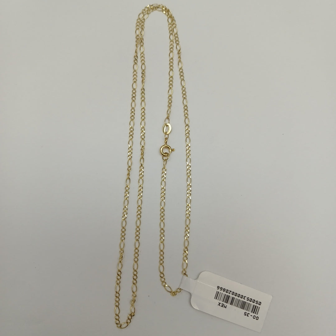CADENA TEJIDO 3X1 14K 55 CM 2.3 GR (NUEVO)