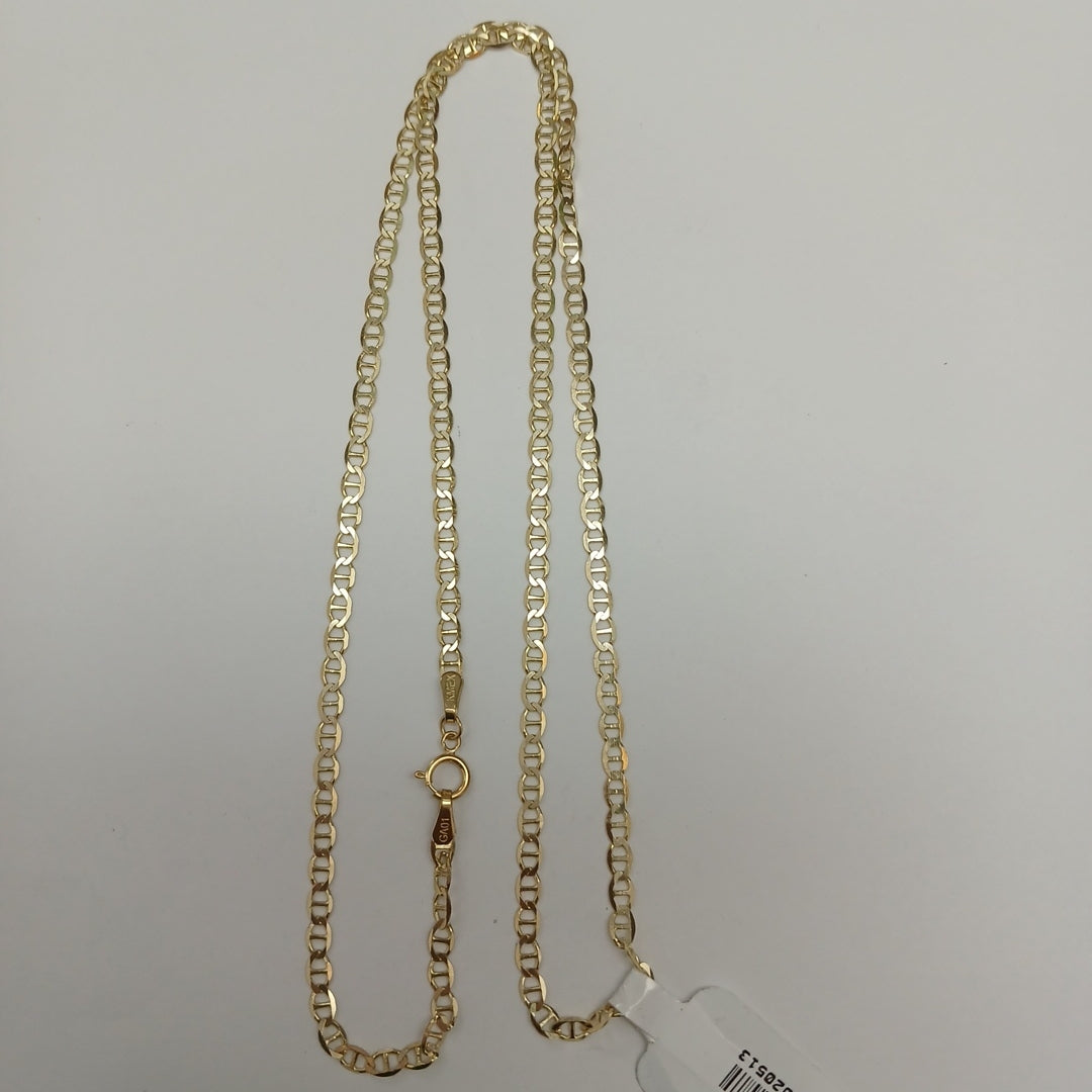 CADENAS TEJIDO GUCHI ORO 10K 55 CM 4.1 GR (NUEVO)