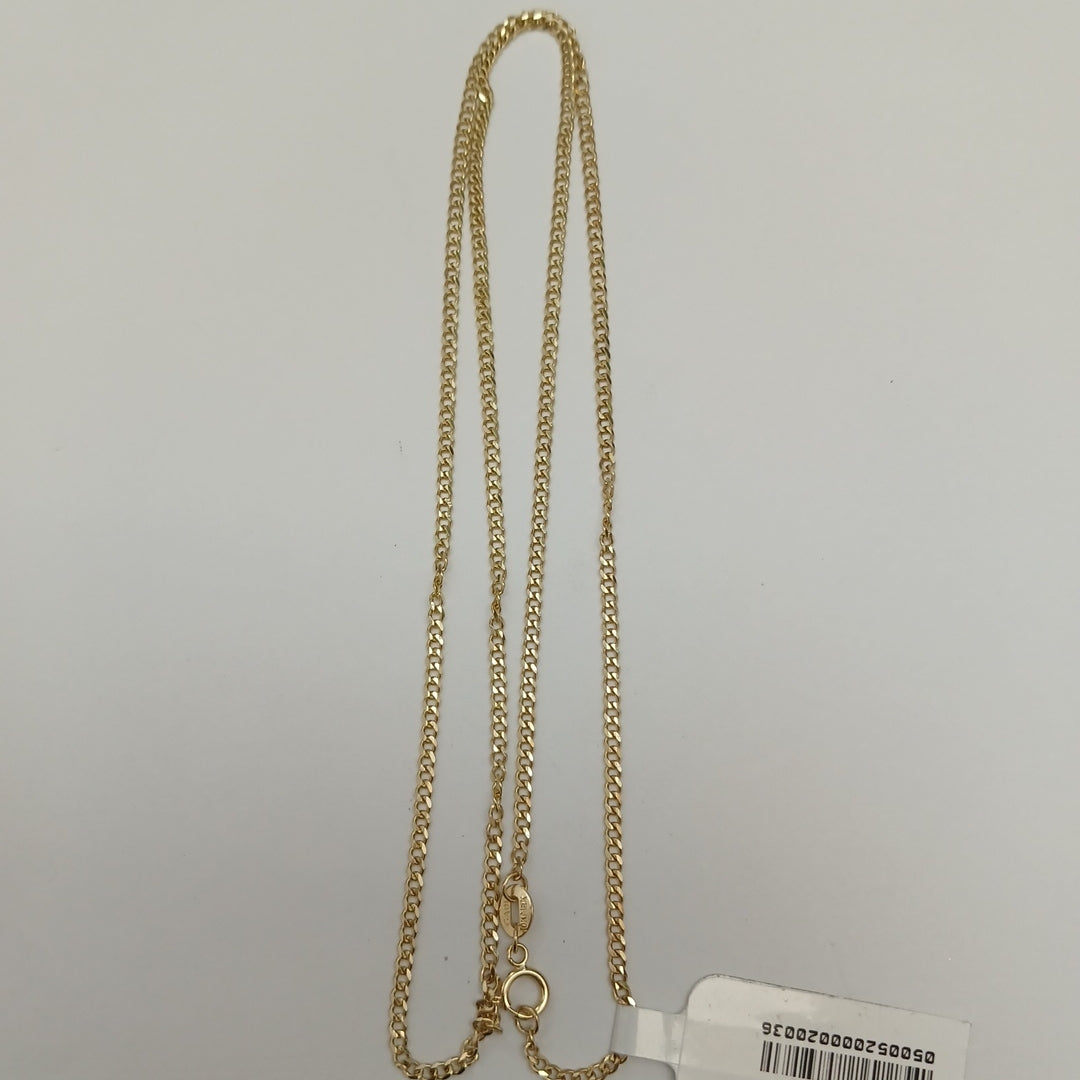 CADENAS TEJIDO BARBADA ORO 10K 55 CM 3.8 GR (NUEVO)