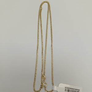 CADENAS TEJIDO BARBADA ORO 10K 55 CM 3.8 GR (NUEVO)