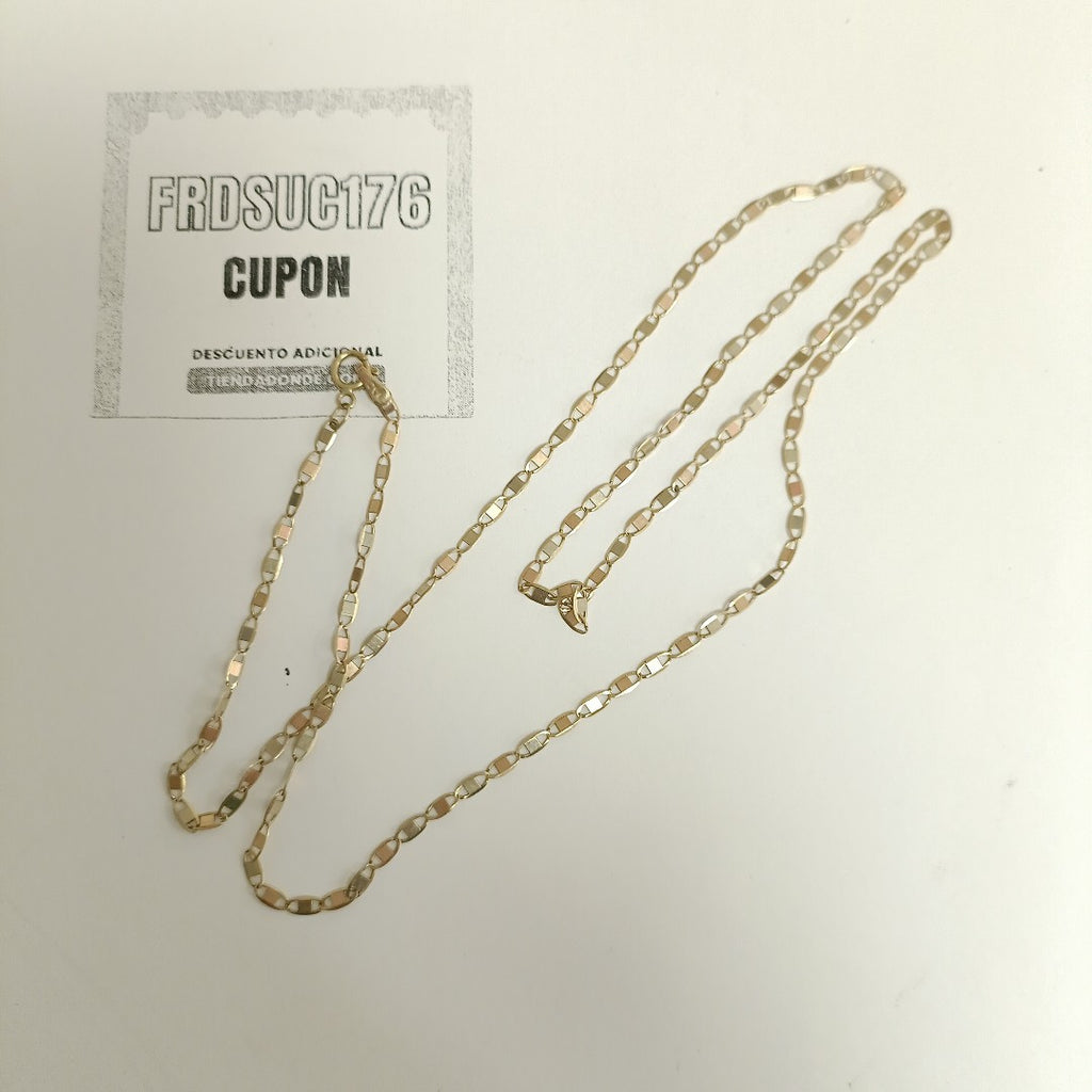 CADENA ORO COMBINADO 10 K 2.4 GRMS (SEMINUEVO)