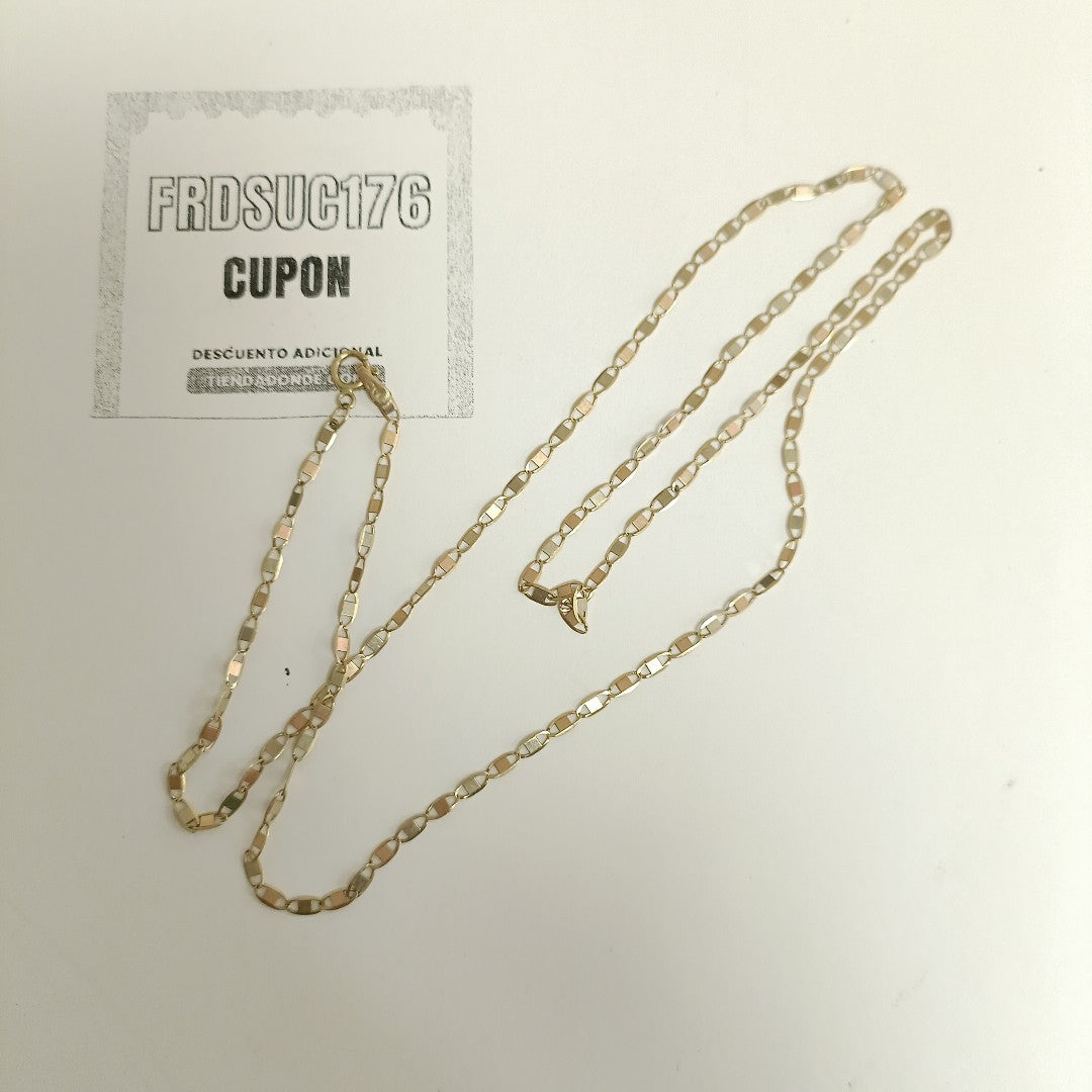 CADENA ORO COMBINADO 10 K 2.4 GRMS (SEMINUEVO)
