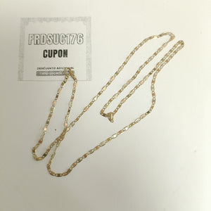CADENA ORO COMBINADO 10 K 2.4 GRMS (SEMINUEVO)