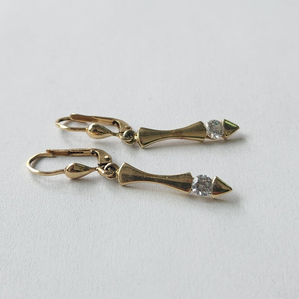 ARETES PAR ORO 14 K 2.4 GRMS (SEMINUEVO)