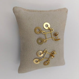 BROQUELES PAR ORO 14 K 3,70 GRMS (SEMINUEVO)