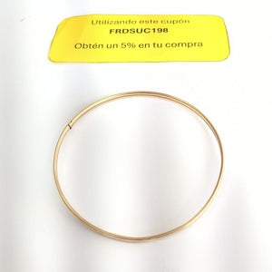 PULSERA RIGIDA ORO 14 K 3,40 GRMS (SEMINUEVO)