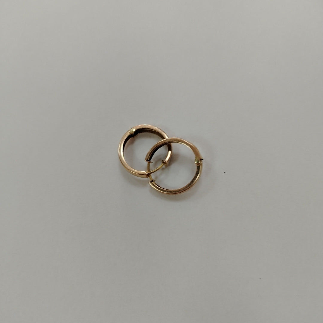 ARRACADAS PAR ORO 14 K 1.8 GRMS (SEMINUEVO)