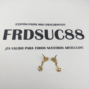 BROQUELES PAR ORO 14 K 2.5 GRMS (SEMINUEVO)