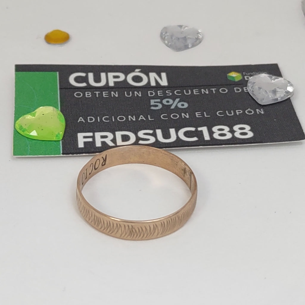ARGOLLA ORO 8 K 2.1 GRMS (SEMINUEVO)