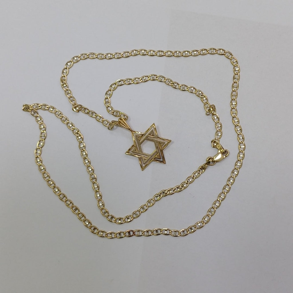 CADENA, DIJE ORO 14 K 6.5 GRMS (SEMINUEVO)