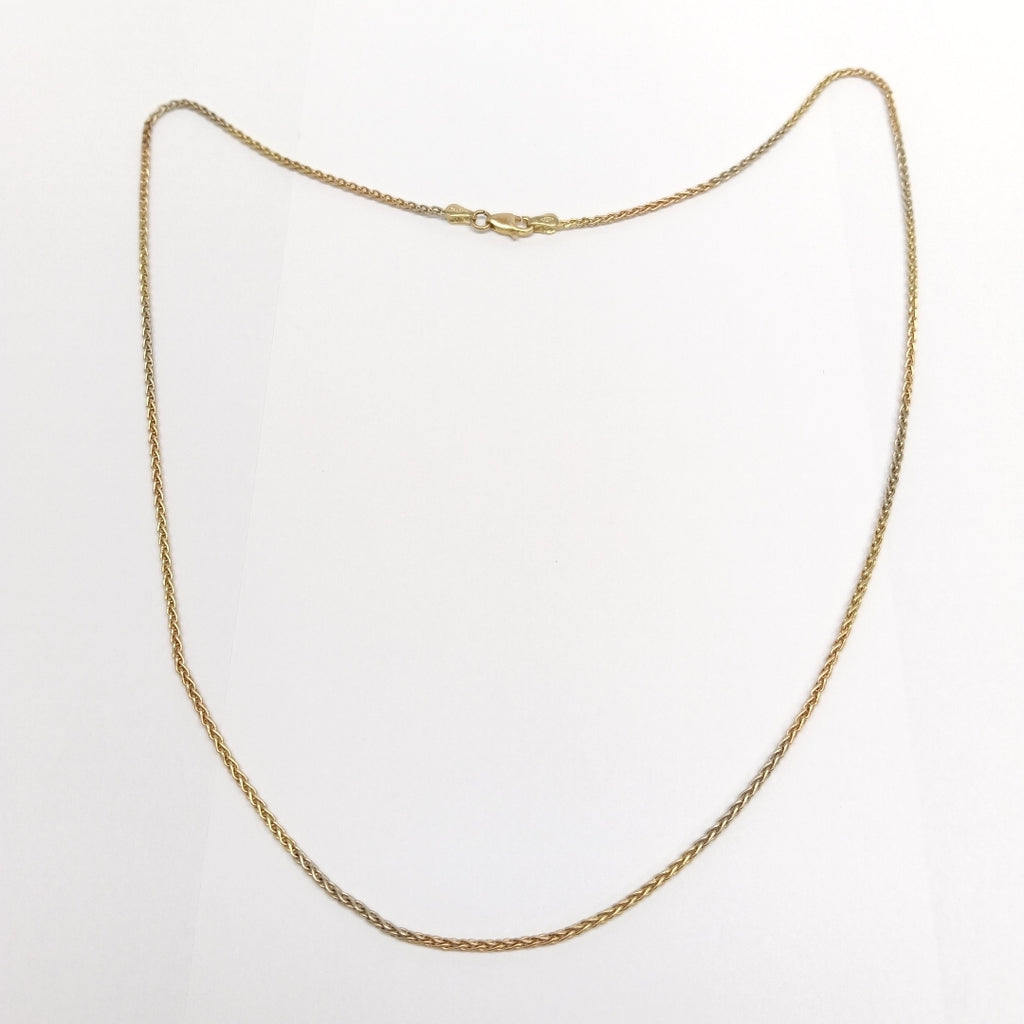 CADENA ORO COMBINADO 14 K 7,40 GRMS (SEMINUEVO)