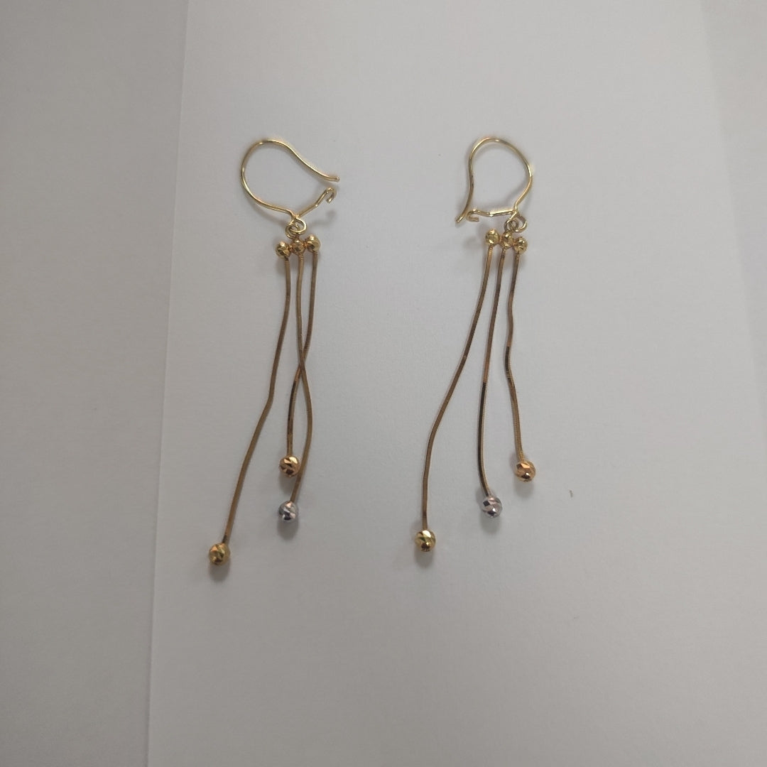 ARETES PAR ORO 14 K 2.3 GRMS (SEMINUEVO)