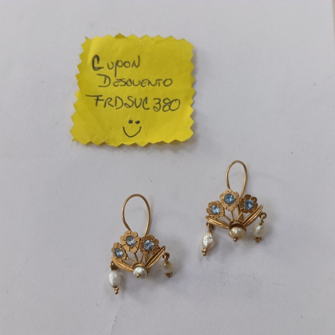 ARETES PAR ORO 18 K 5.9 GRMS (SEMINUEVO)