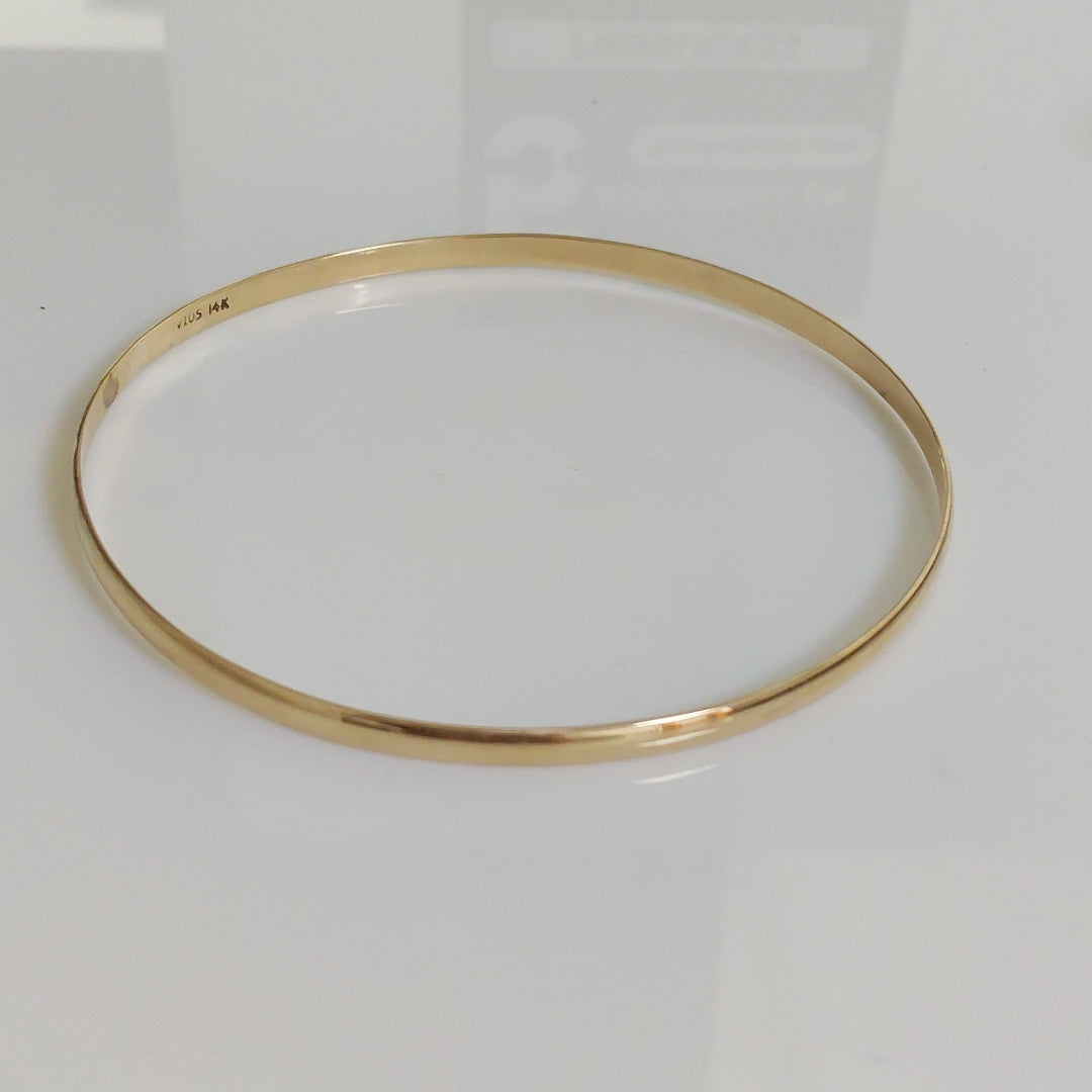 PULSERA RIGIDA ORO 14 K 5.6 GRMS (SEMINUEVO)