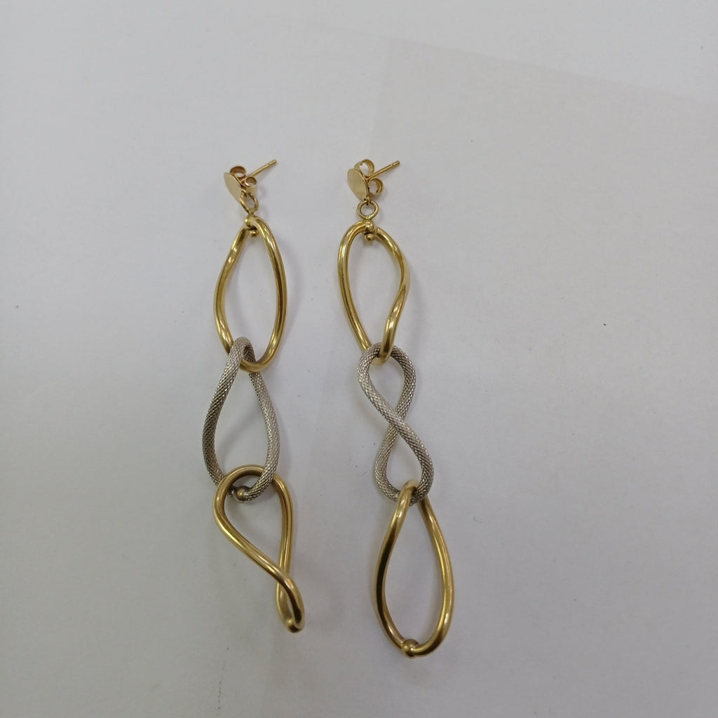 BROQUELES PAR ORO 14 K 5,10 GRMS (SEMINUEVO)