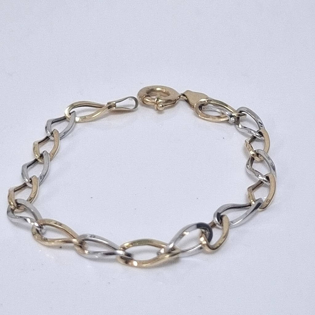PULSERA ORO, ORO COMBINADO 14 K 3.2 GRMS (SEMINUEVO)