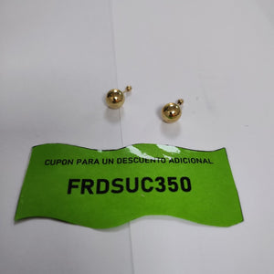 BROQUELES PAR ORO 14 K 0.7 GRMS (SEMINUEVO)