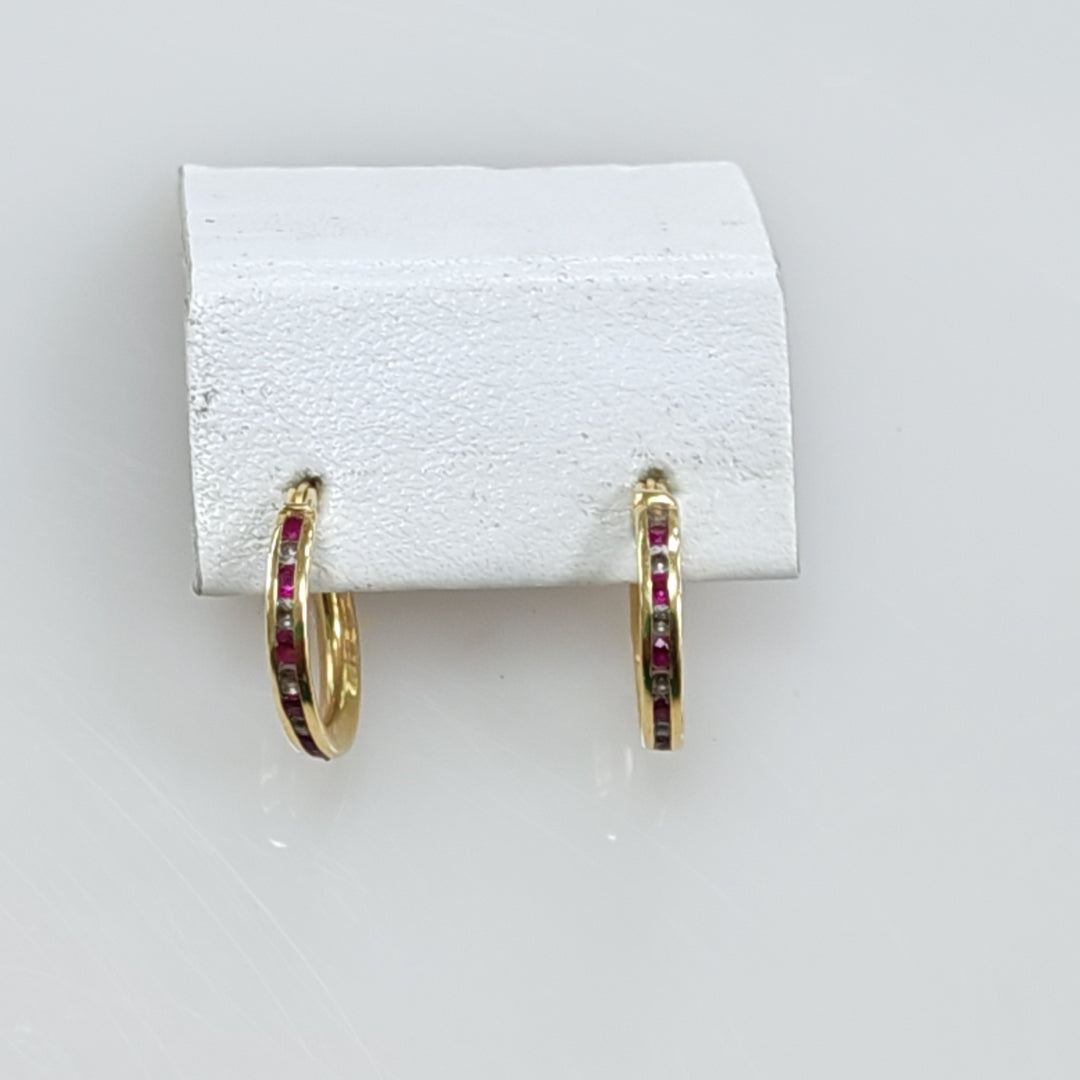 ARRACADAS PAR ORO 14 K 1.1 GRMS (SEMINUEVO)