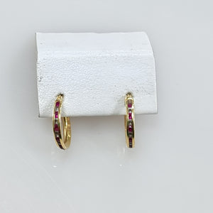 ARRACADAS PAR ORO 14 K 1.1 GRMS (SEMINUEVO)