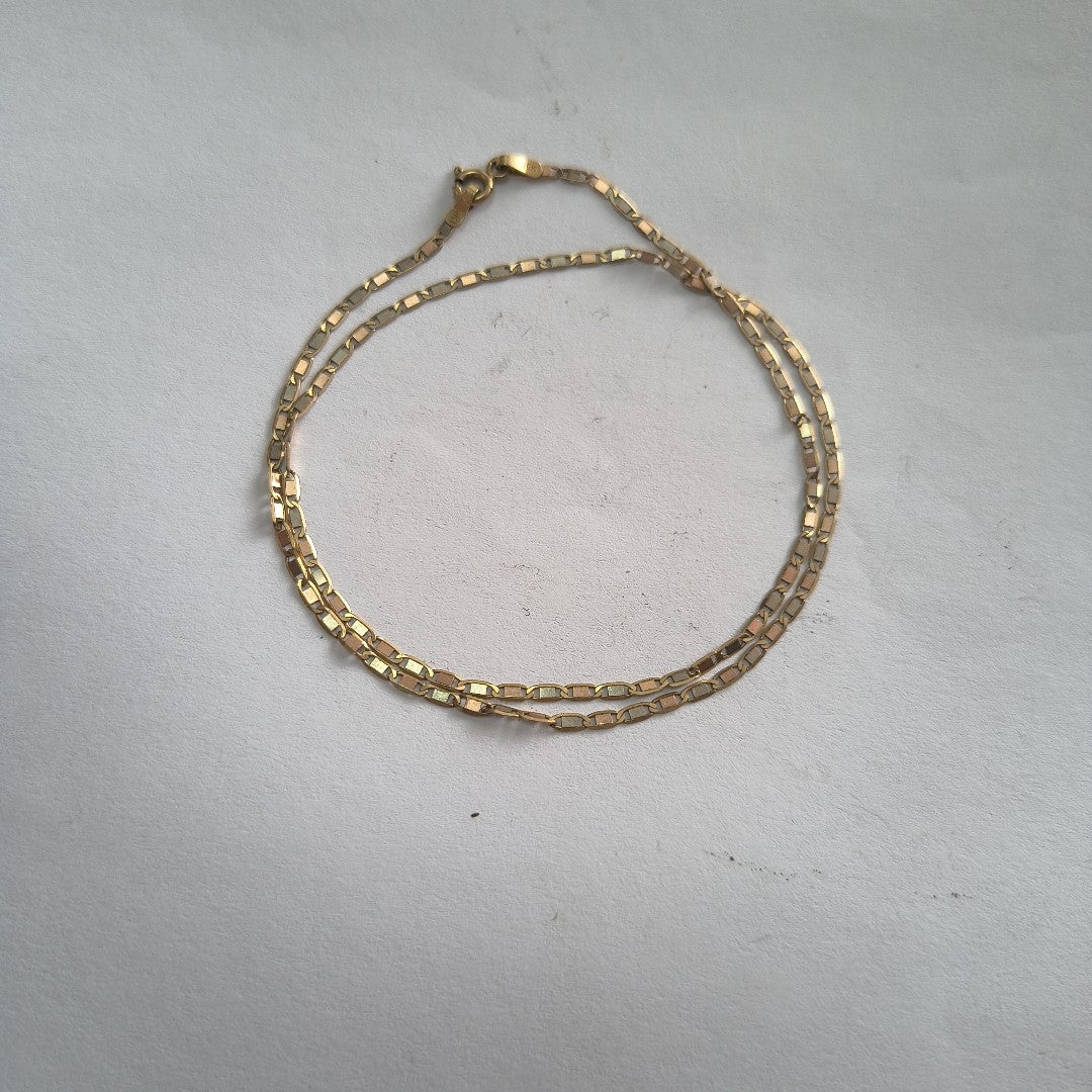 CADENA ORO COMBINADO 10 K 2.3 GRMS (SEMINUEVO)
