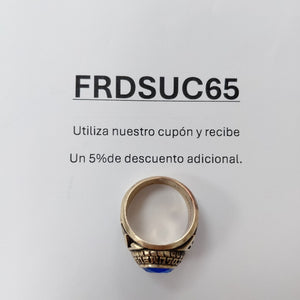 ANILLO DE GRADUACIÓN ORO 10 K 16 GRMS (SEMINUEVO)