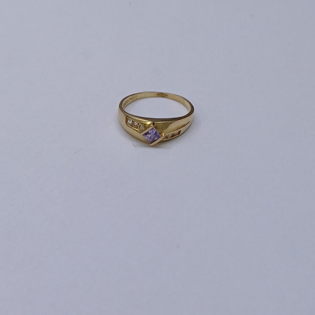 ANILLO ORO 14 K 2 GRMS (SEMINUEVO)