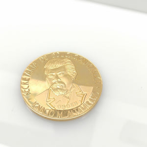 MEDALLA CONMEMORATIVA ORO 21 K 42,00 GRMS (SEMINUEVO)