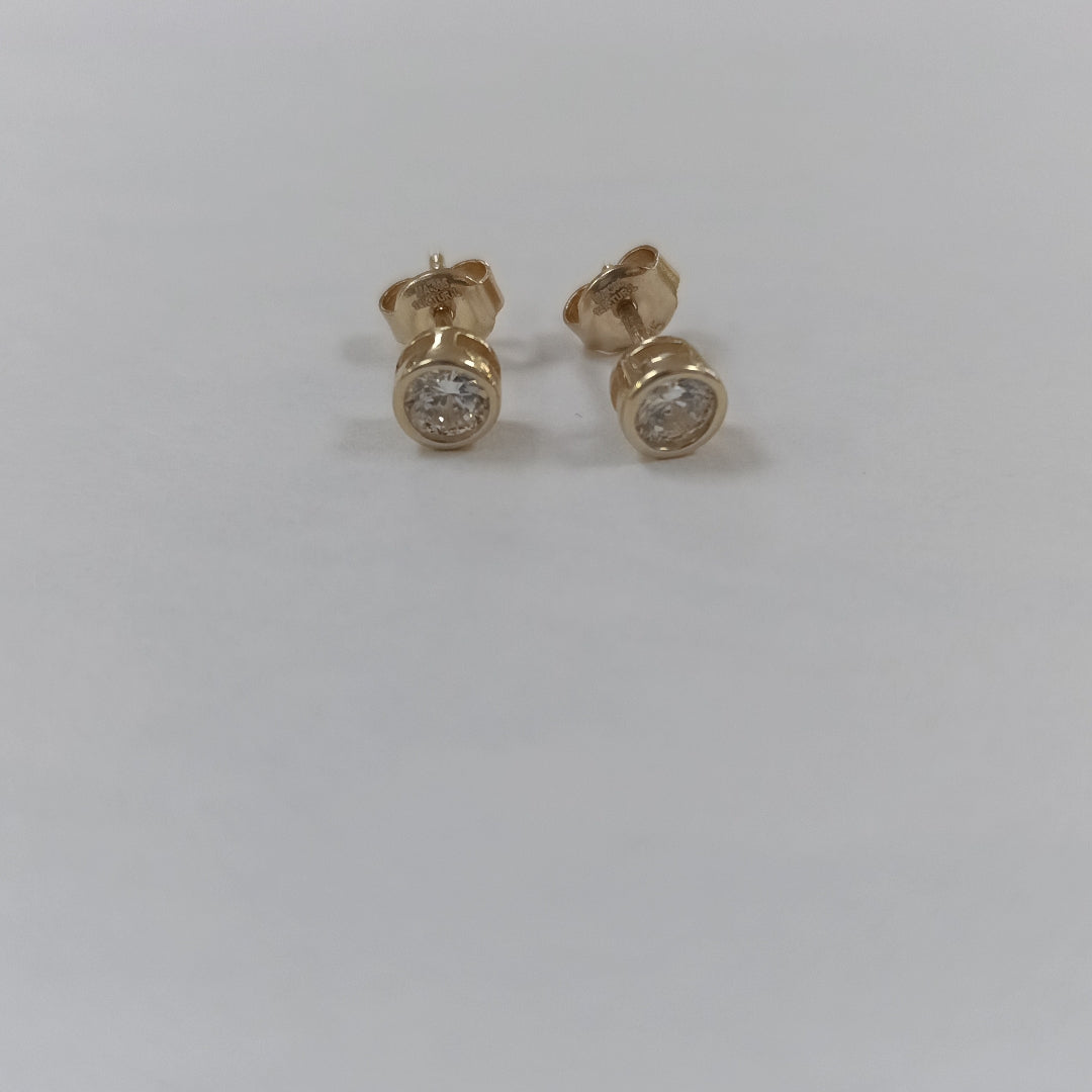 BROQUELES ORO 14K 1.2 (NUEVO)