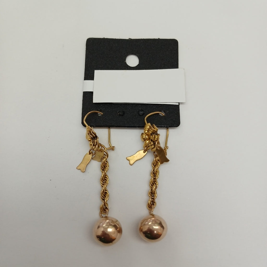 ARETES PAR ORO 8 K 5.8 GRMS (SEMINUEVO)