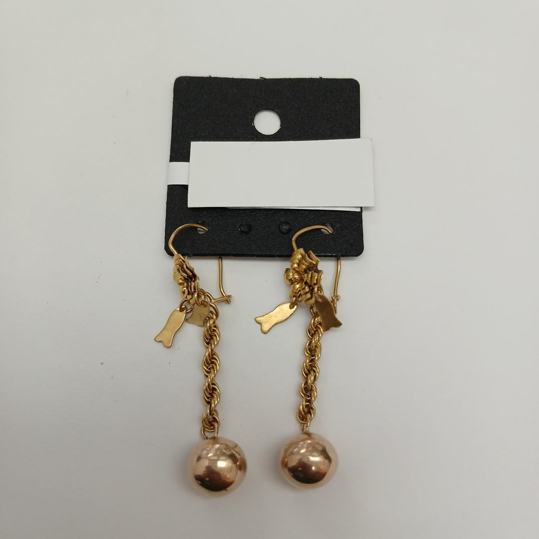 ARETES PAR ORO 8 K 5.8 GRMS (SEMINUEVO)