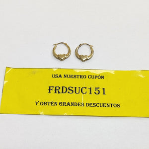ARRACADAS PAR ORO 10 K 0.8 GRMS (SEMINUEVO)