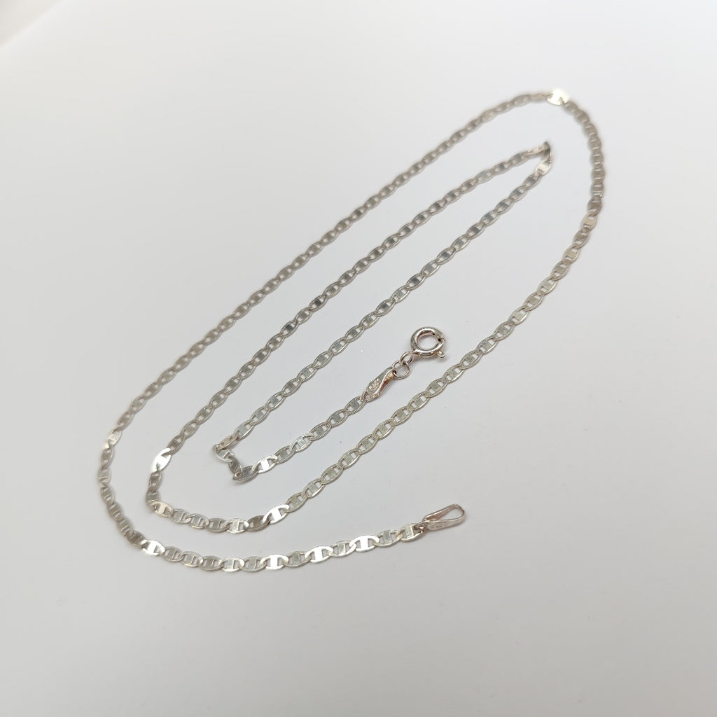 CADENA TEJIDO ESPEJO PLATA .925 55 CM 3.8 GR (NUEVO)