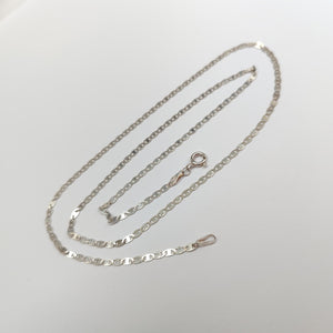 CADENA TEJIDO ESPEJO PLATA .925 55 CM 3.8 GR (NUEVO)