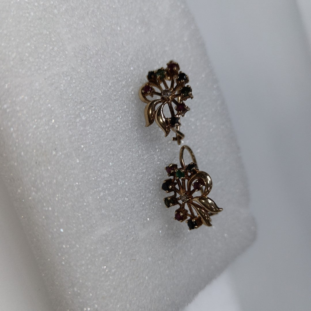 ARETES PAR ORO 10 K 2.4 GRMS (SEMINUEVO)