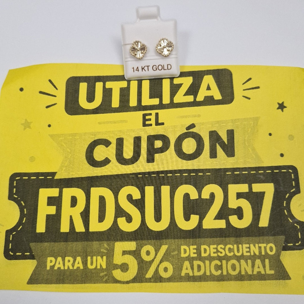 BROQUELES ORO 14K 1.5 (NUEVO)
