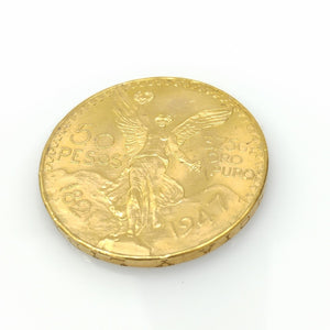 Moneda Centenario Cincuenta Pesos Oro Mexicano 21.6K