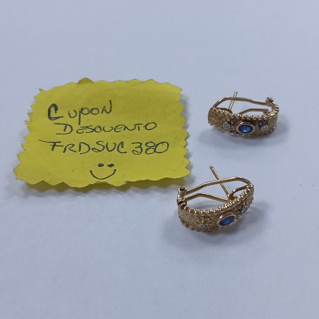 ARETES PAR ORO 14 K 5,10 GRMS (SEMINUEVO)