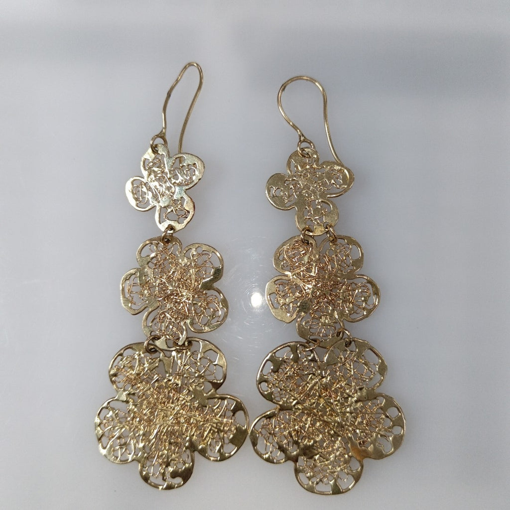 ARETES PAR ORO 14 K 9.9 GRMS (SEMINUEVO)