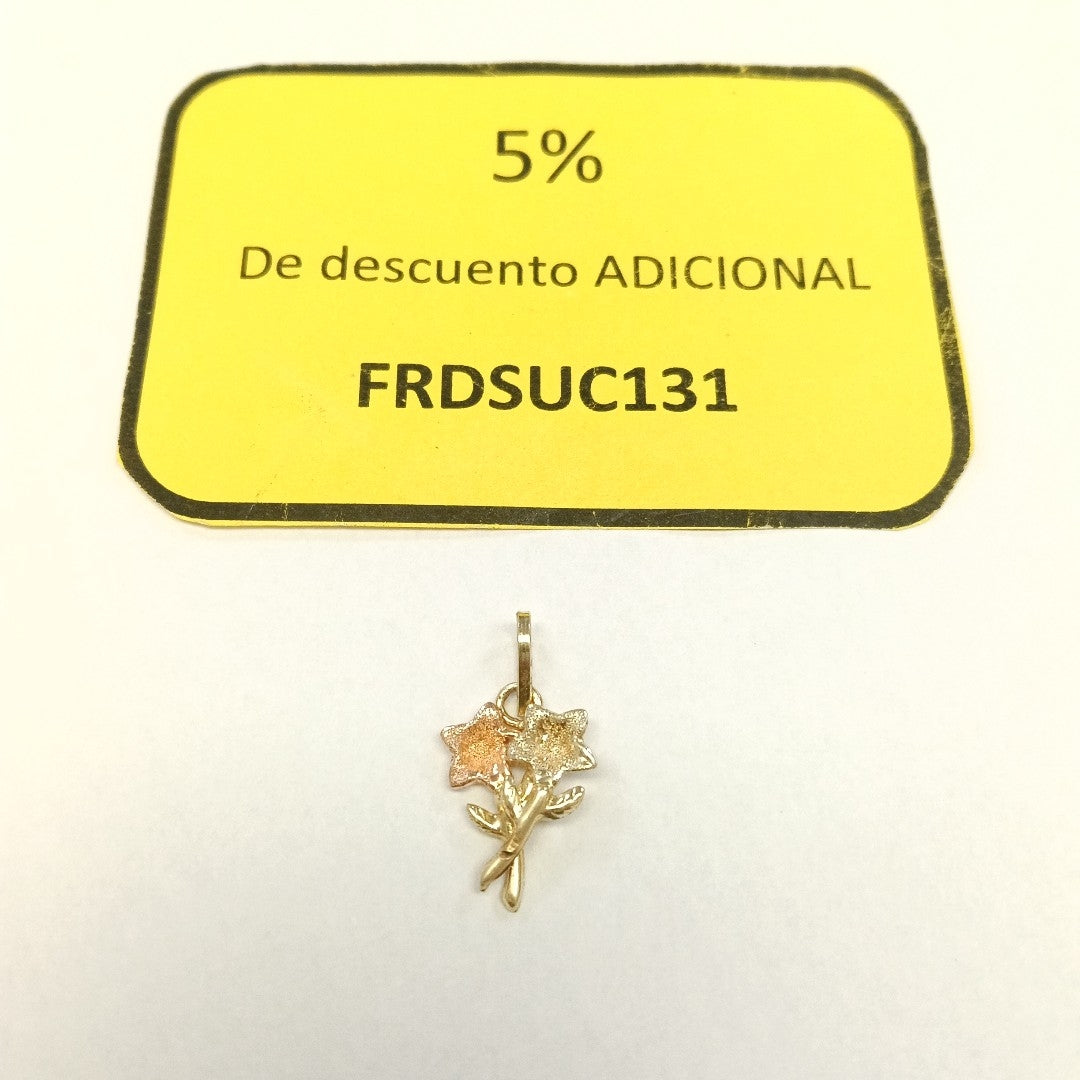 DIJE ORO, ORO COMBINADO 14 K 0.7 GRMS (SEMINUEVO)