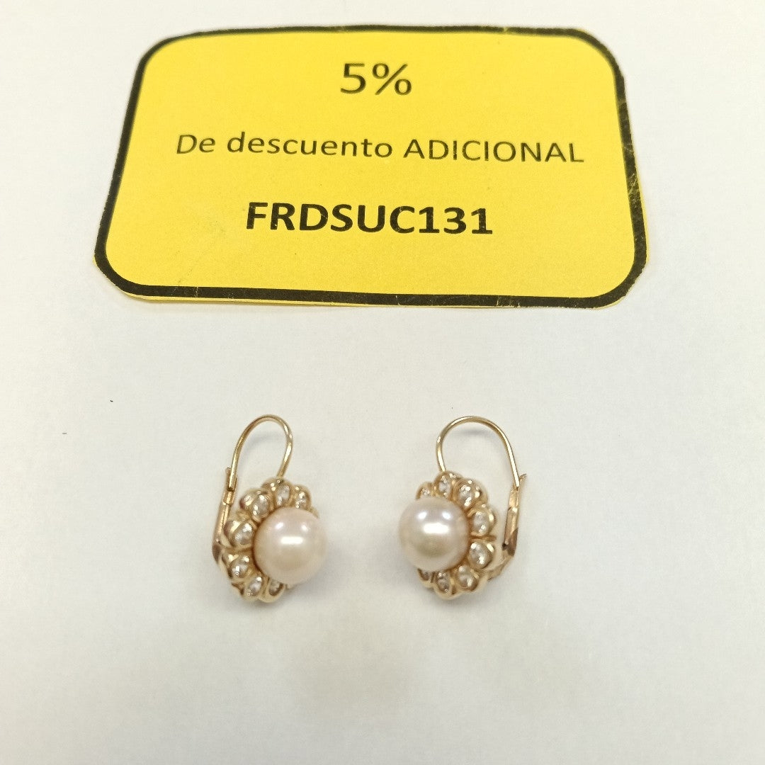 ARETES PAR ORO 14 K 6,20 GRMS (SEMINUEVO)