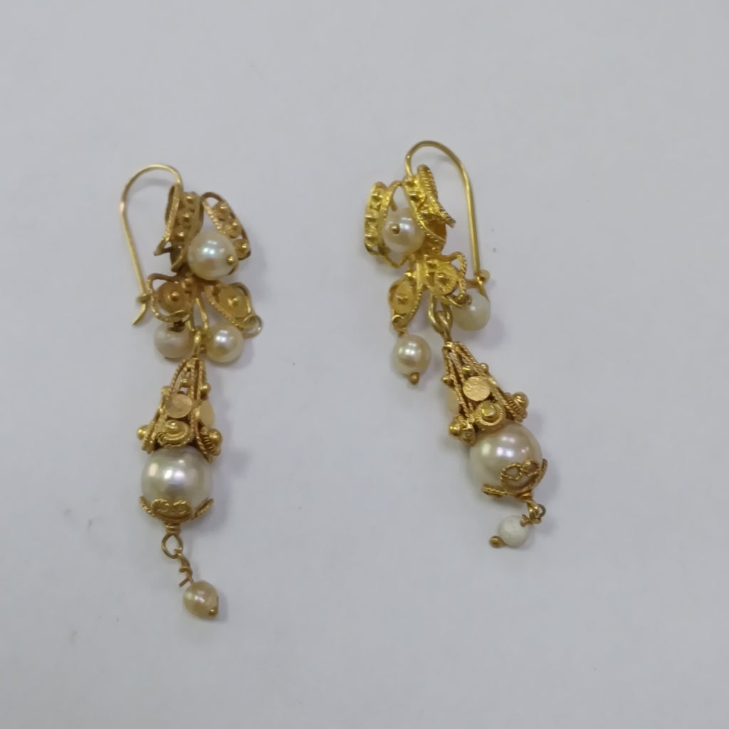 ARETES PAR ORO 10 K 7,20 GRMS (SEMINUEVO)
