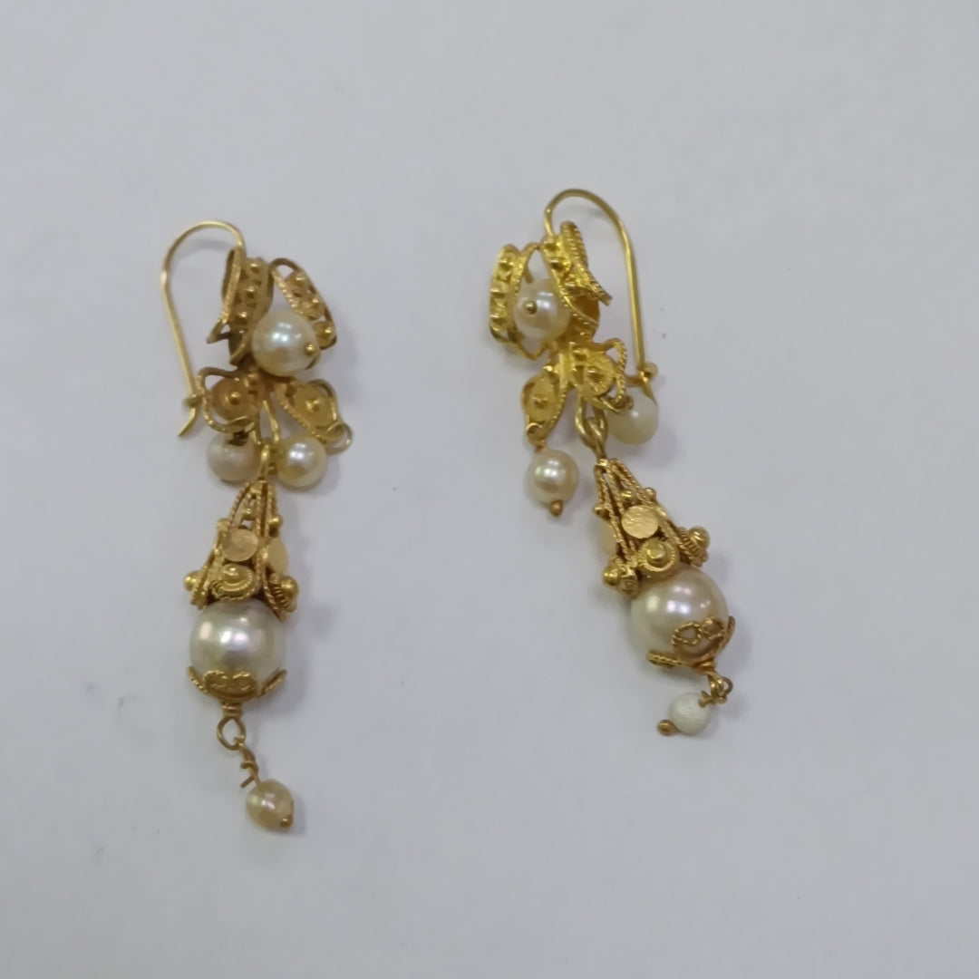 ARETES PAR ORO 10 K 7,20 GRMS (SEMINUEVO)