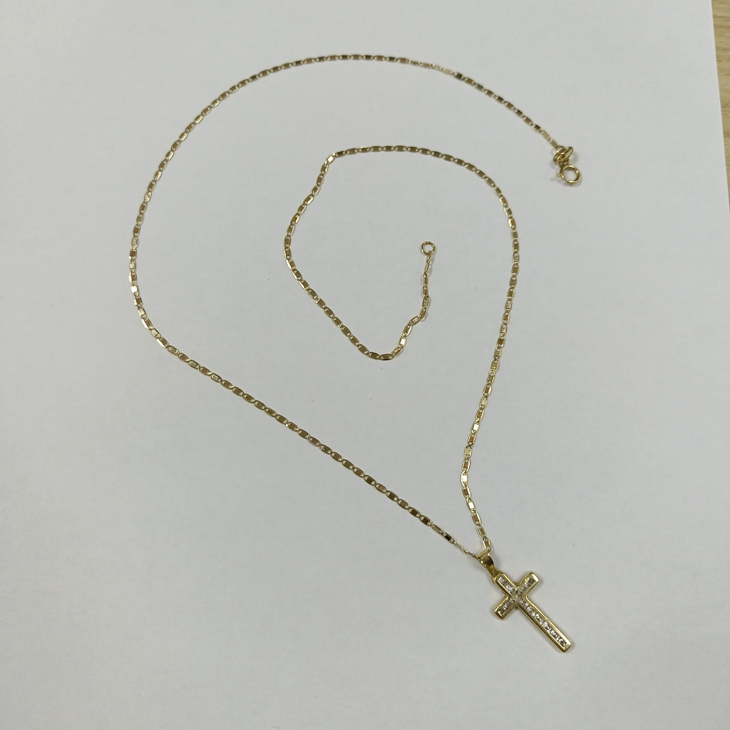 CADENA,CRUZ ORO 10 K 2,30 GRMS (SEMINUEVO)